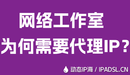 網(wǎng)絡(luò)工作室為何需要代理IP？